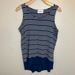 Olive & Oak Blue Striped Tank Top